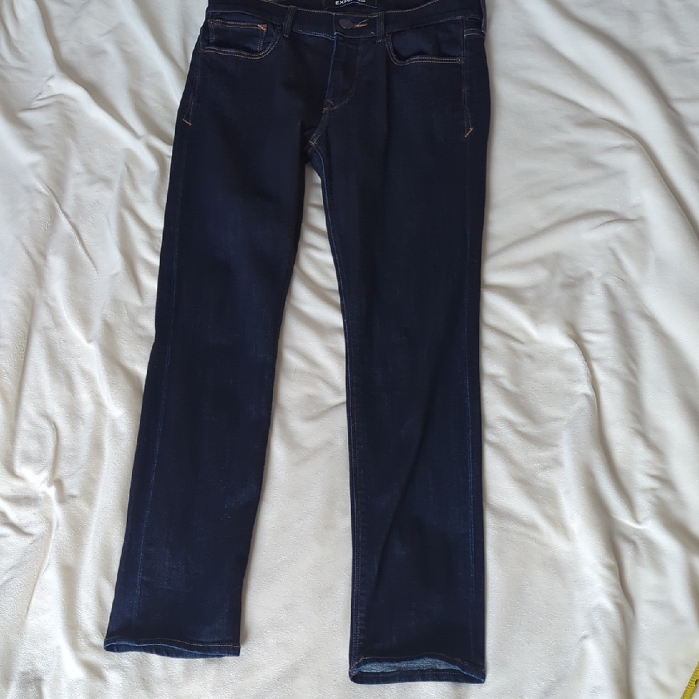 Express Women's Dark Blue Skinny Jeans